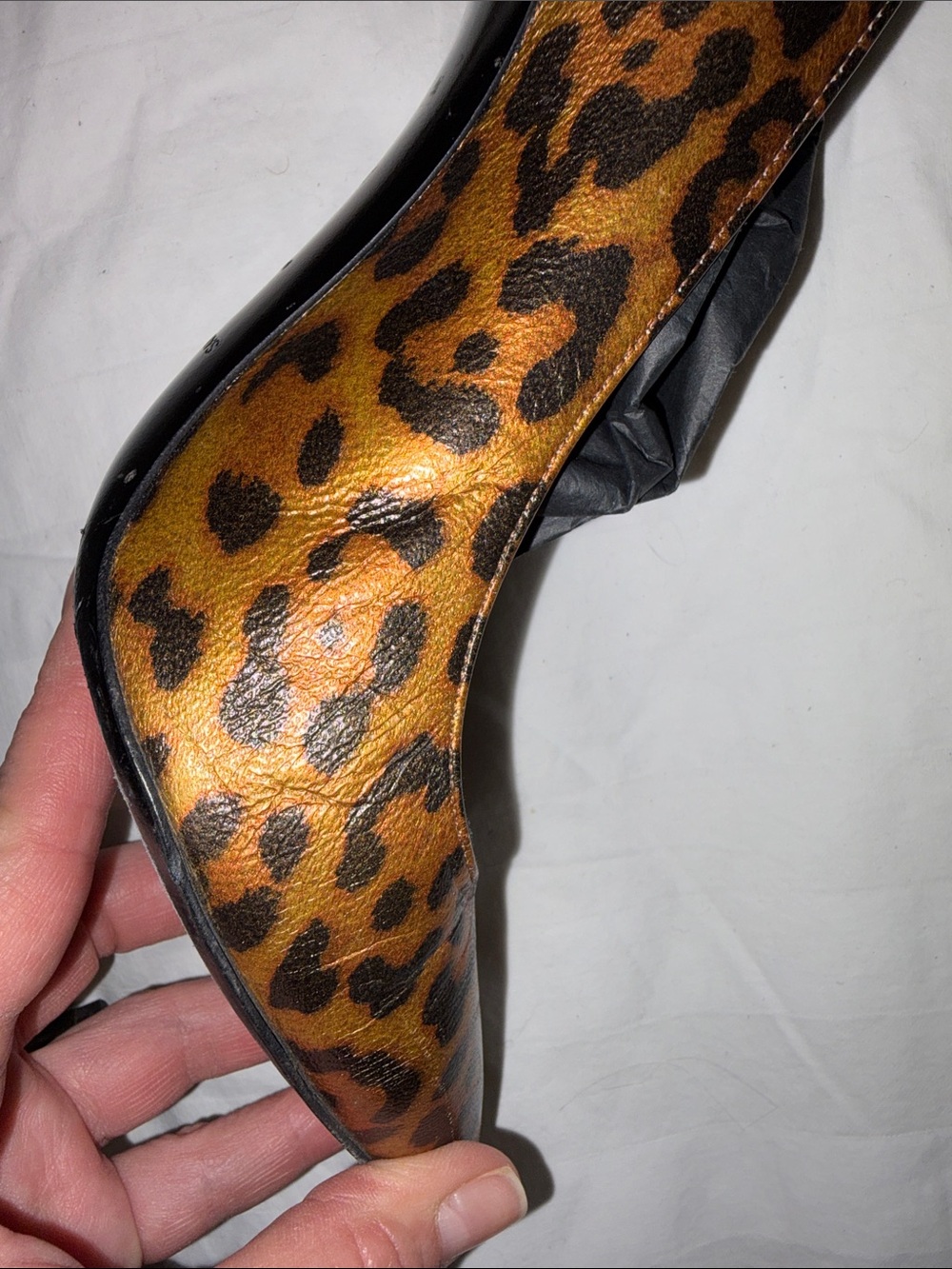 Saint Laurent Leopard Print Pointed Toe Pumps animal print SZ 36 - Picture 2 of 16